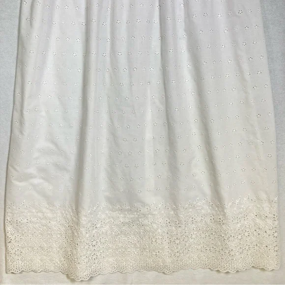 Vintage Bonnie Srauss  Maxi Dress Women's  Embroidered Size 10 White - Picture 7 of 16